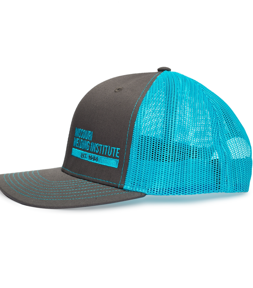 MWI Charcoal/Neon Blue Snapback Hat – Missouri Welding Institute