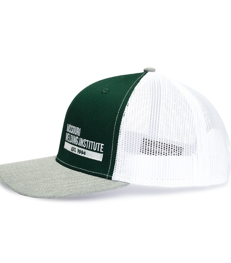 MWI Dark Green/White/Gray Snapback Hat – Missouri Welding Institute